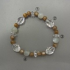 サンストーン＆ムーンストーン　ブレスレット
