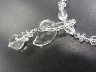 クリスタル（水晶・勾玉）ブレスレット鑑定書付き