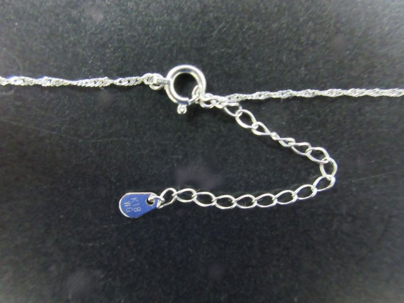 画像2: K18WG スクリューチェーン 40~45cm  1.0g (2)