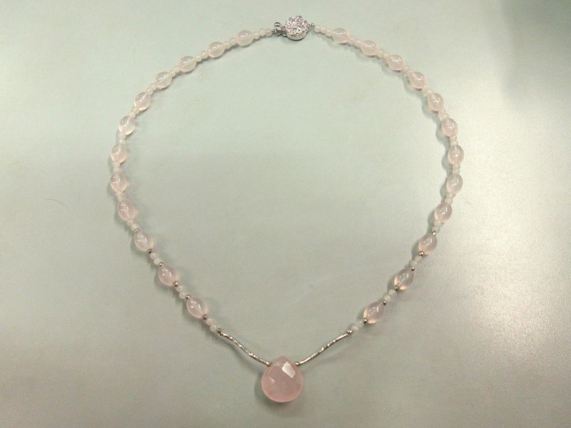 画像3: 18K WG／14K WG ローズクォーツ 幸せ度UPネックレス (3)