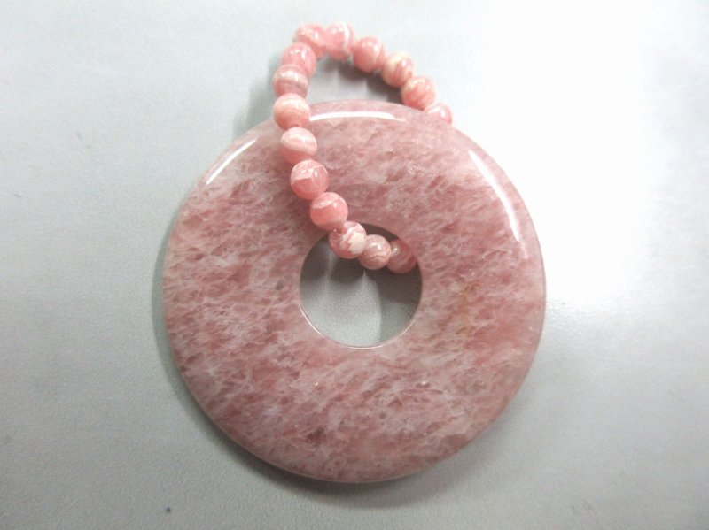 画像3: "Big O (ビッグ・オー) "ピンクの天然石 大粒ペンダント  (3)