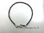 画像1: SILVER ブラックダイヤモンドブレスレット  (1)