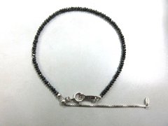 SILVER ブラックダイヤモンドブレスレット 