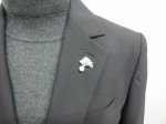 画像2: 特価 ★猪(イノシシ) Silver 干支 ピンブローチ  (2)
