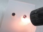 画像2: Pt900／K18WG  カラーチェンジガーネット ピアス (2)