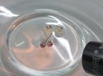 画像6: Pt900／K18WG  カラーチェンジガーネット ピアス (6)