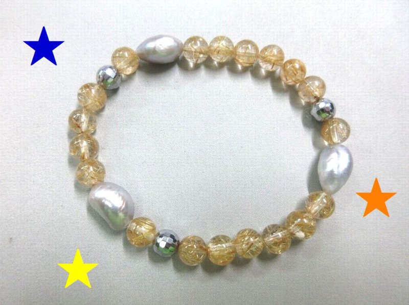 画像1: 宇宙人に似合いそうなブレスレット(内周約16cm) (1)