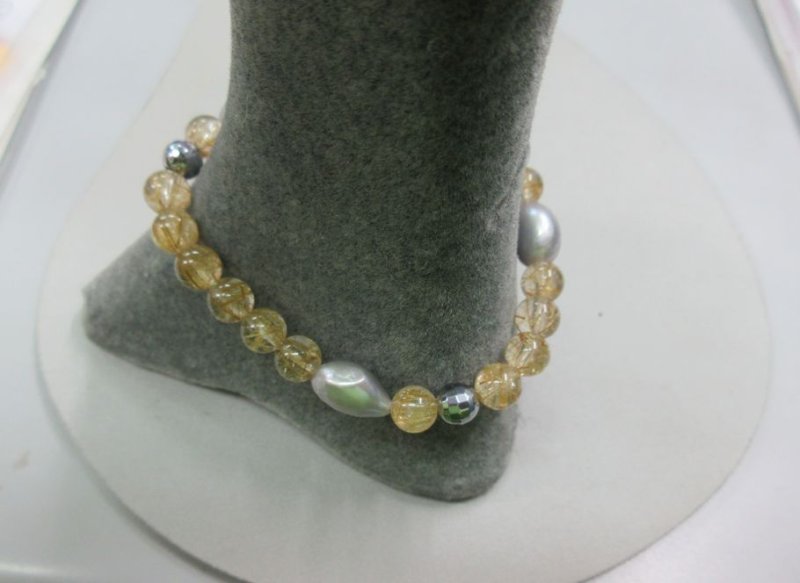 画像2: 宇宙人に似合いそうなブレスレット(内周約16cm) (2)