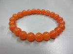 画像1: かくれた逸品　天然オレンジメノウ ブレスレット (1)