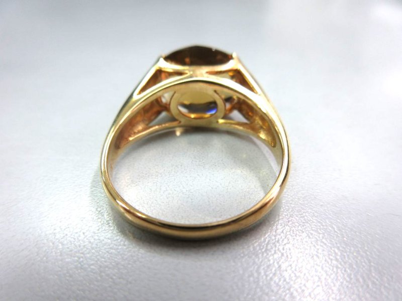 画像4: 18K ゴールデンクォーツ リング (4)