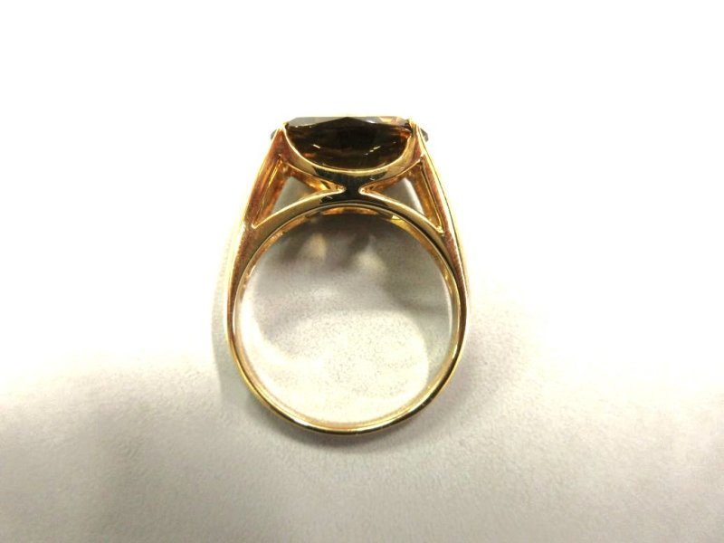画像3: 18K ゴールデンクォーツ リング (3)