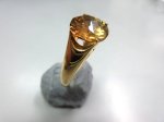 画像2: 18K ゴールデンクォーツ リング (2)