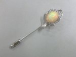 画像1: ★超お得★18K WG オパール  ダイヤ入 ブローチ兼ペンダントヘッド (1)