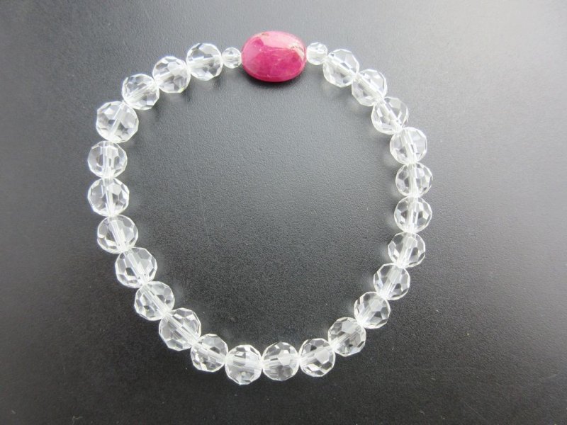 画像3: ■男性にもおすすめ■希少石入り水晶ブレスレット★誕生石の方にも!!! (3)