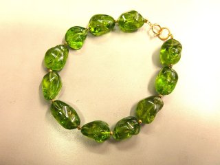 18K ペリドット大粒ブレスレット - 三幸物産株式会社 eArth + stOne
