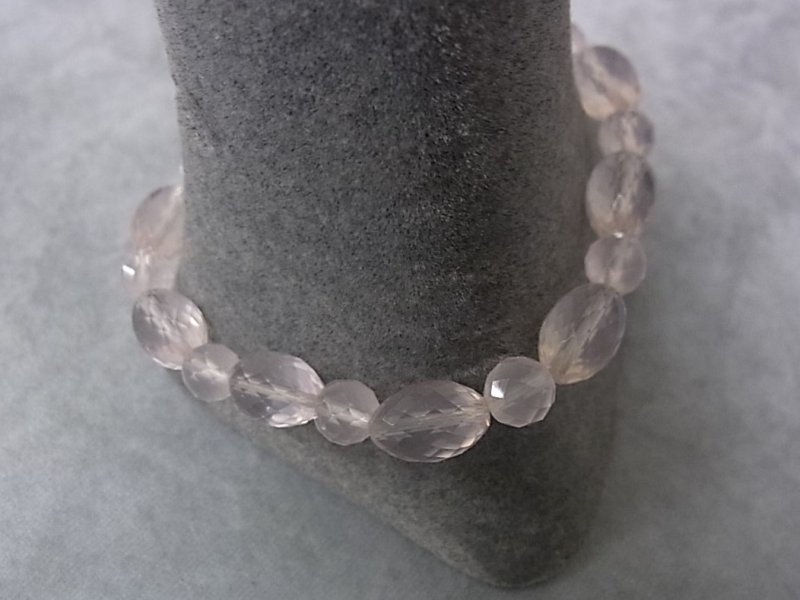 画像2: 美ローズクォーツ ブレスレット (内周17cm) (2)
